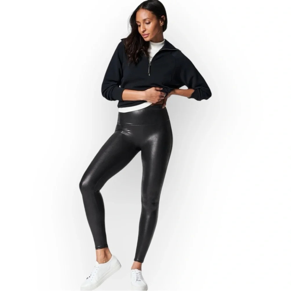 Spanx Faux Leather Leggings in  Black S